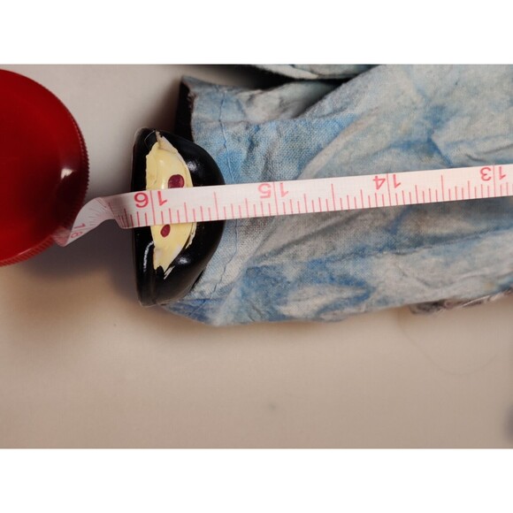 Vintage 80s 16" Porcelain Clown Happiness Hobo Clown-Flaw - Picture 13 of 14